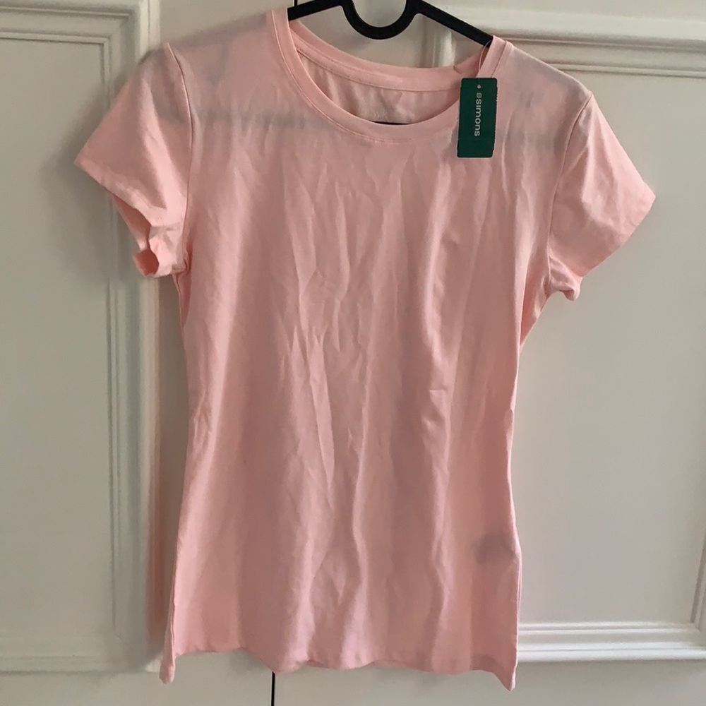 Pink twik brand basic crew neck tee